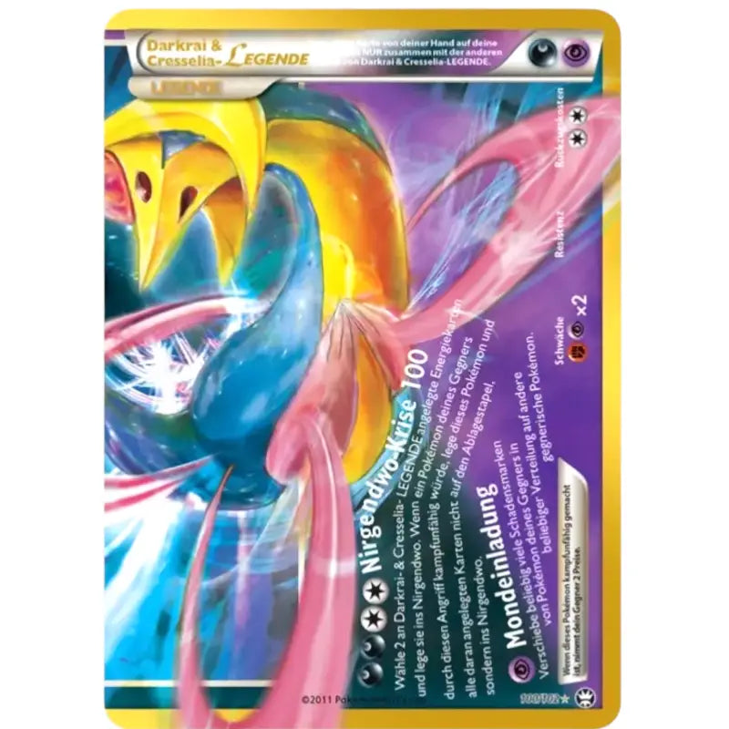 Darkrai & Cresselia LEGEND 100/102 Sammelkartenspiel - 1
