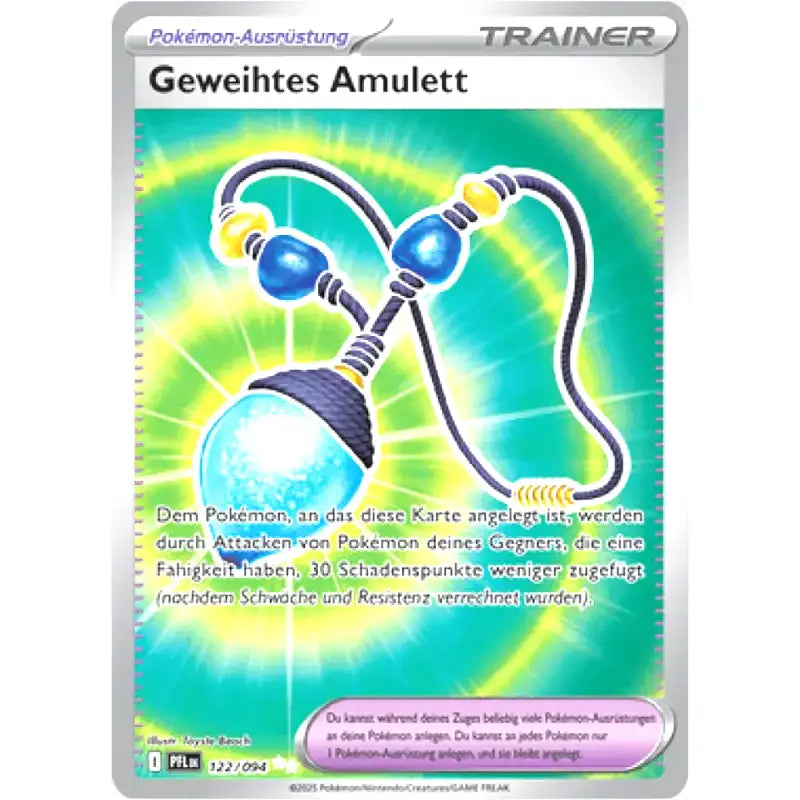 Fatale Flammen Geweihtes Amulett 122/094 Deutsch - Pokemon - TradingToys.de 1