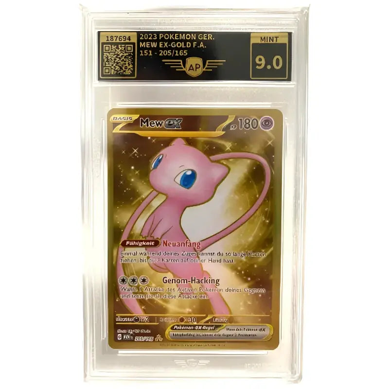 Goldene Pokemon Karte MewEx 9.0 Mint kaufen - 1