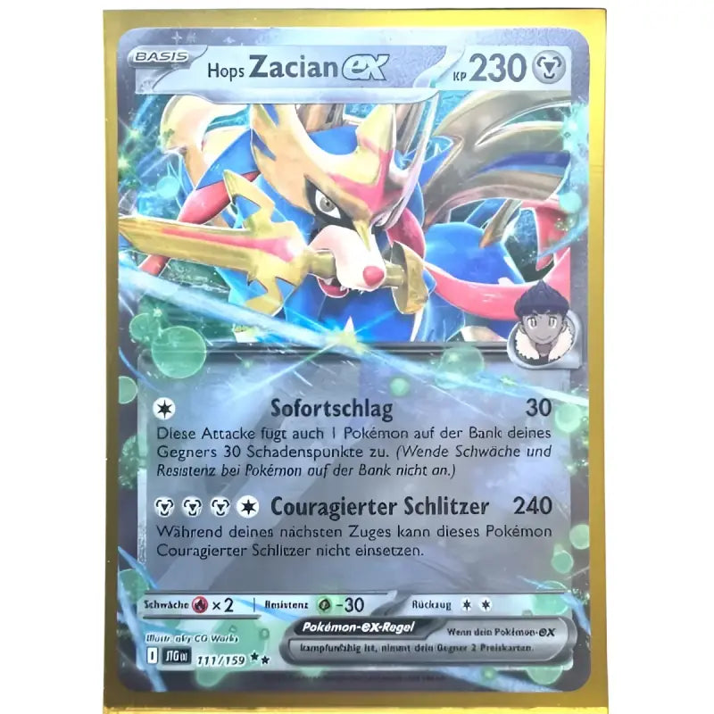 Hops Zacian ex Pokemon Karten kaufen - TradingToys.de 1