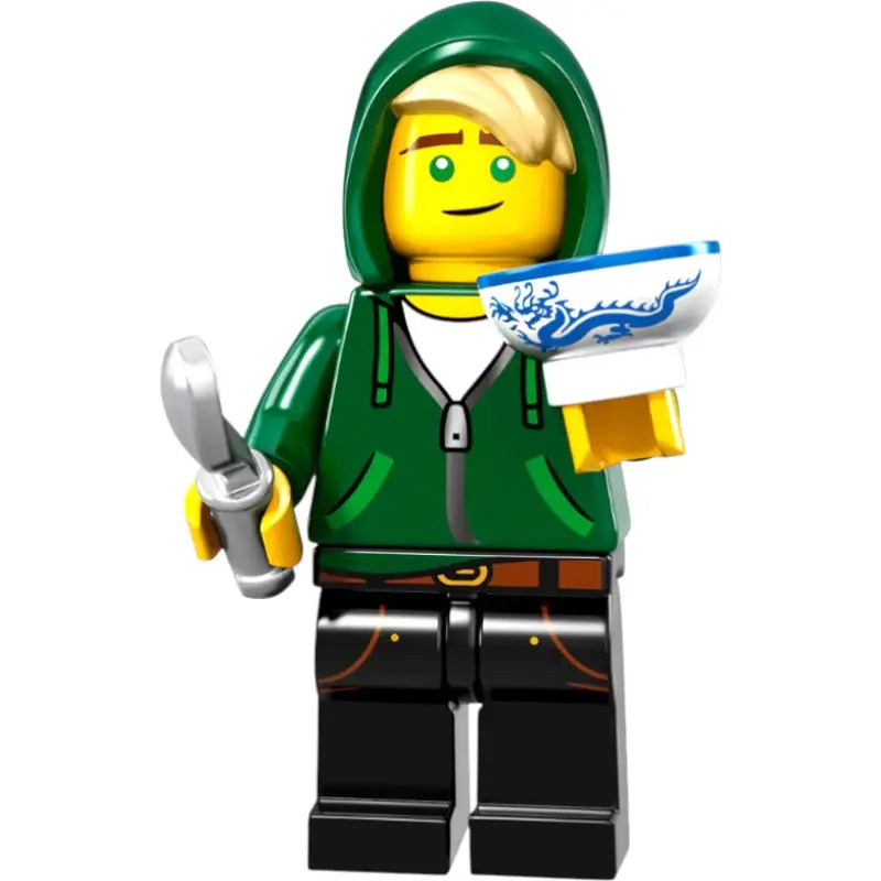LEGO Ninjago Figur Lloyd Zivil 71019 – Minifigur mit Drachen-Schriftrolle | Sammlerfigur - 1