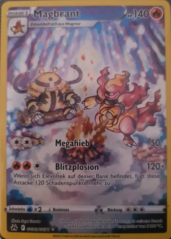 Magbrant GG03 GG70 Pokemon Karte Crown Zenith - 1