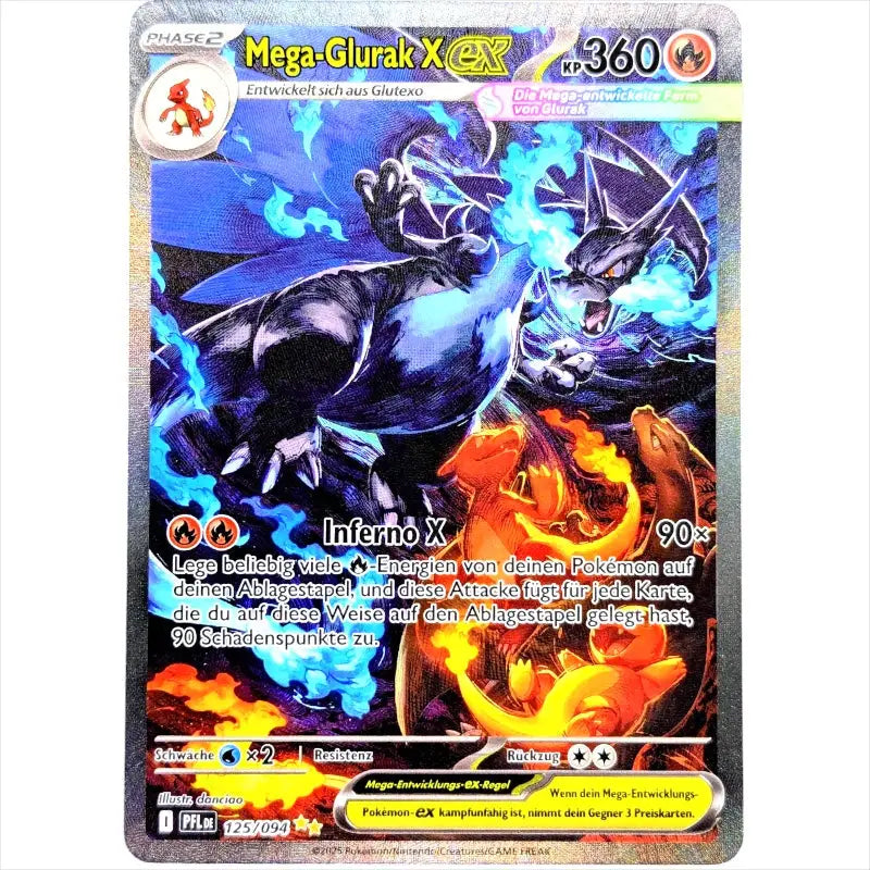 Mega-Glurak X ex 125/094 Fatale Flammen kaufen – Deutsch Near Mint SIR - 1