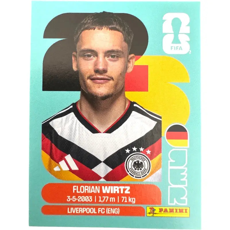 Panini WM 2026 Sticker GER 11 Florian Wirtz Deutschland Liverpool FC - 1