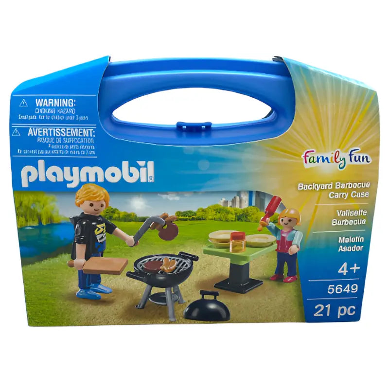 Playmobil Family Fun Koffer Grill Backyard Barbecue 5649 - 1