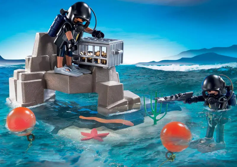 PLAYMOBIL SuperSet SEK Taucheinsatz Polizei 70011 - 6