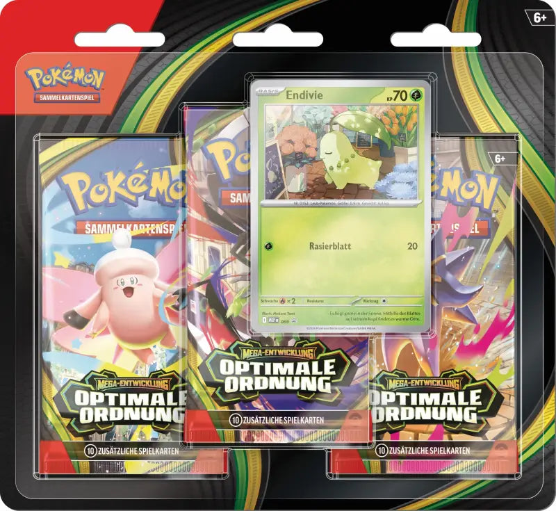 Pokémon 3-Pack-Blister Optimale Ordnung kaufen – PKM ME03 mit Promo-Karte - 1