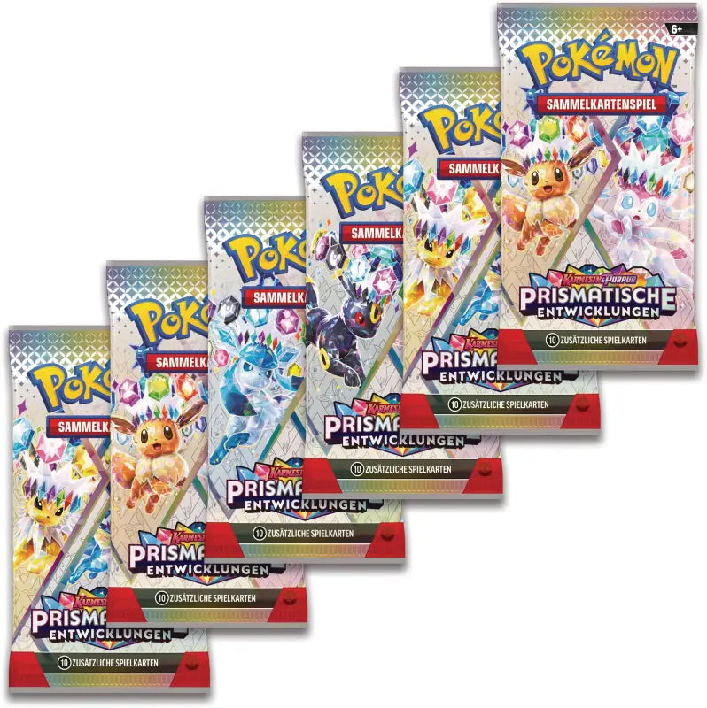Pokémon Boosterbundle Prismatische Entwicklungen kaufen – 6 Packs Evoli - TradingToys.de 2