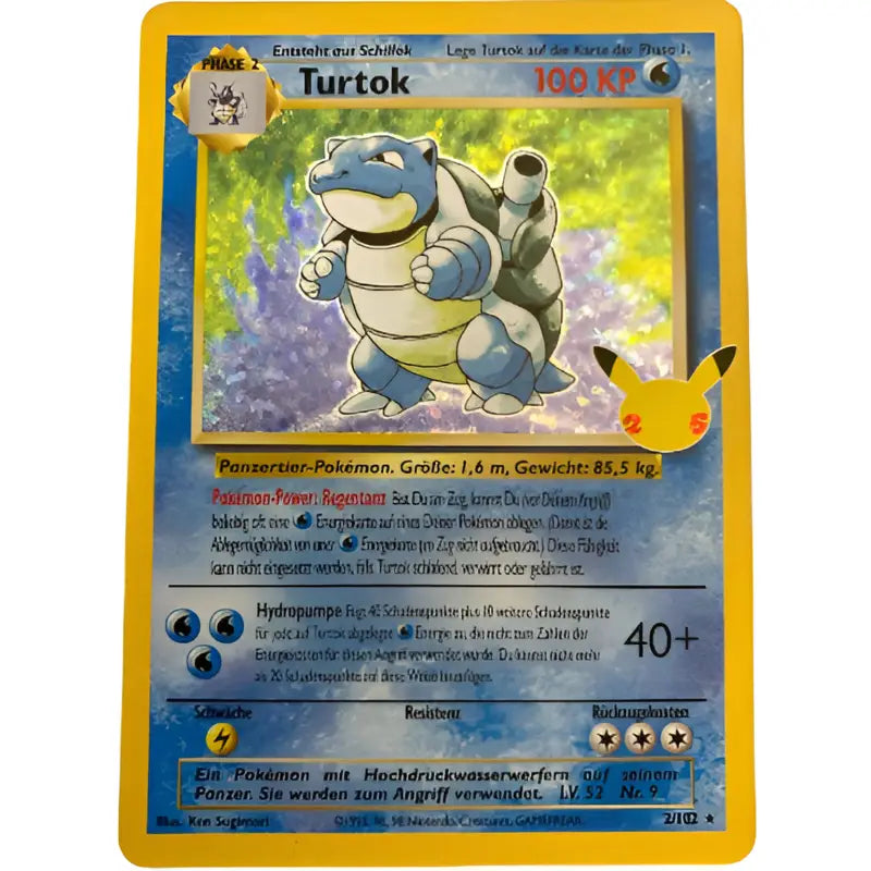 Pokemon Karte Celebrations 25th Jahre Turtok - TradingToys.de 1
