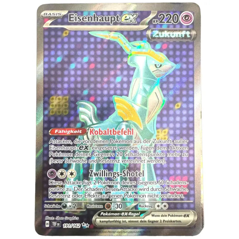 Pokémon Karte Eisenhaupt EX jetzt sichern - TradingToys.de 1