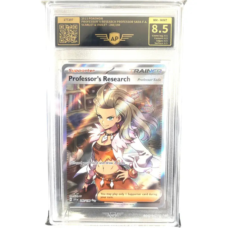 Pokemon Karte Gegradet 8.5 Professor’s Research - 1
