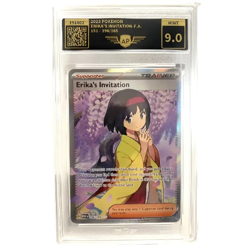Pokemon Karte gegradet Erikas Invitation 9.0 Mint - TradingToys.de 1