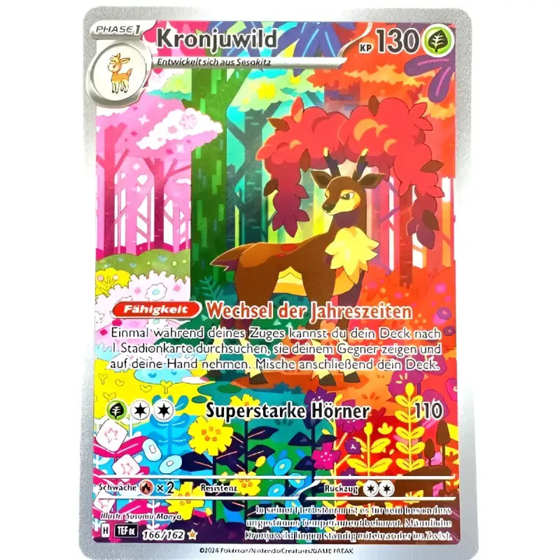 Pokemon Karte | Kronjuwild 166/162 | TEF | Deutsch - 1