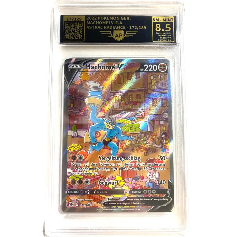 Pokemon Karte Machomei V NM Mint AP Grading 🔥 - 1