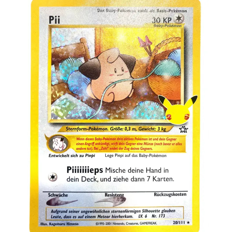 Pokemon Karte |Pii 20/111 |Celebrations | Deutsch | NM/M - TradingToys.de 1