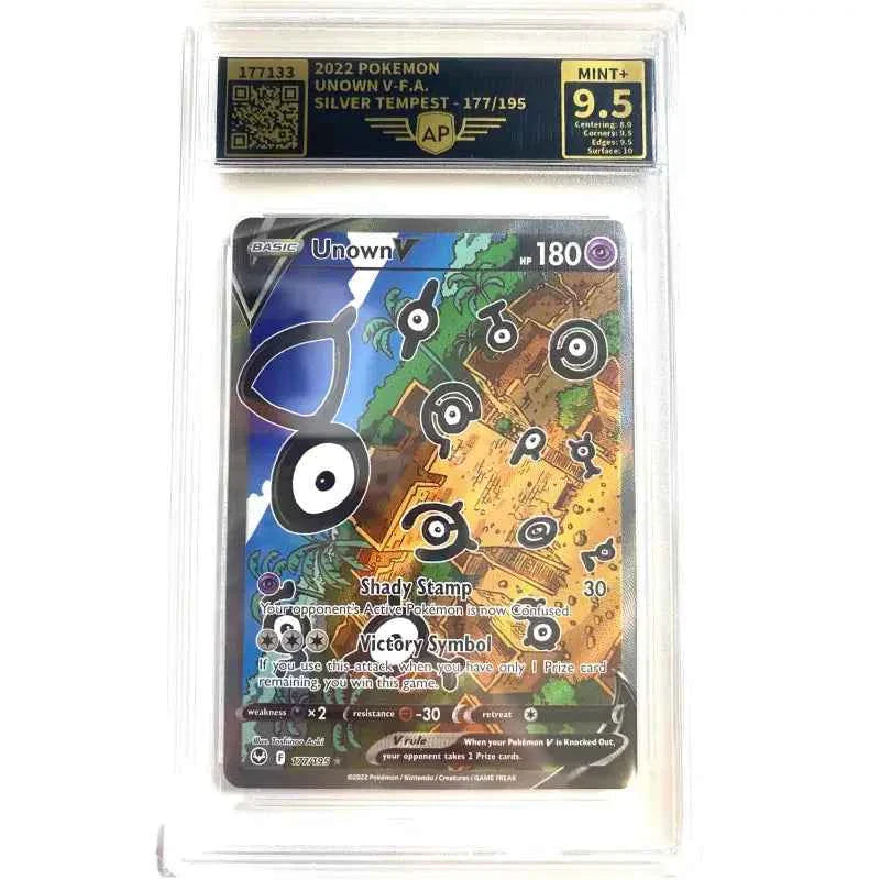 Pokemon Karte Unown V 9.5 Mint Silver Tempest - 1
