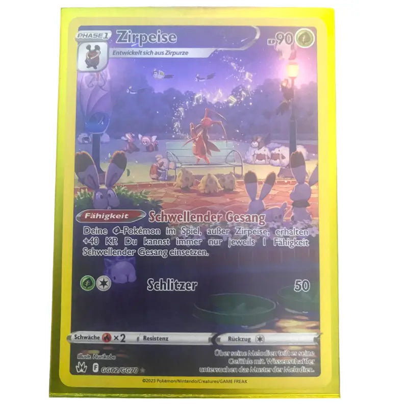 Pokemon Karte Zirpeise Full Art GG02/GG70 kaufen - TradingToys.de 1