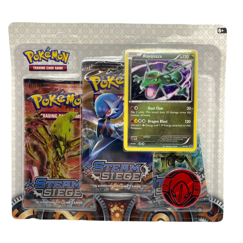 Pokemon Karten 3er Pack Booster X & Y Steam Siege Rayquaza - TradingToys.de 1