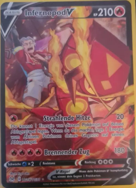 POKEMON Karten - Verlorener Ursprung - Infernopod V - TradingToys.de 1