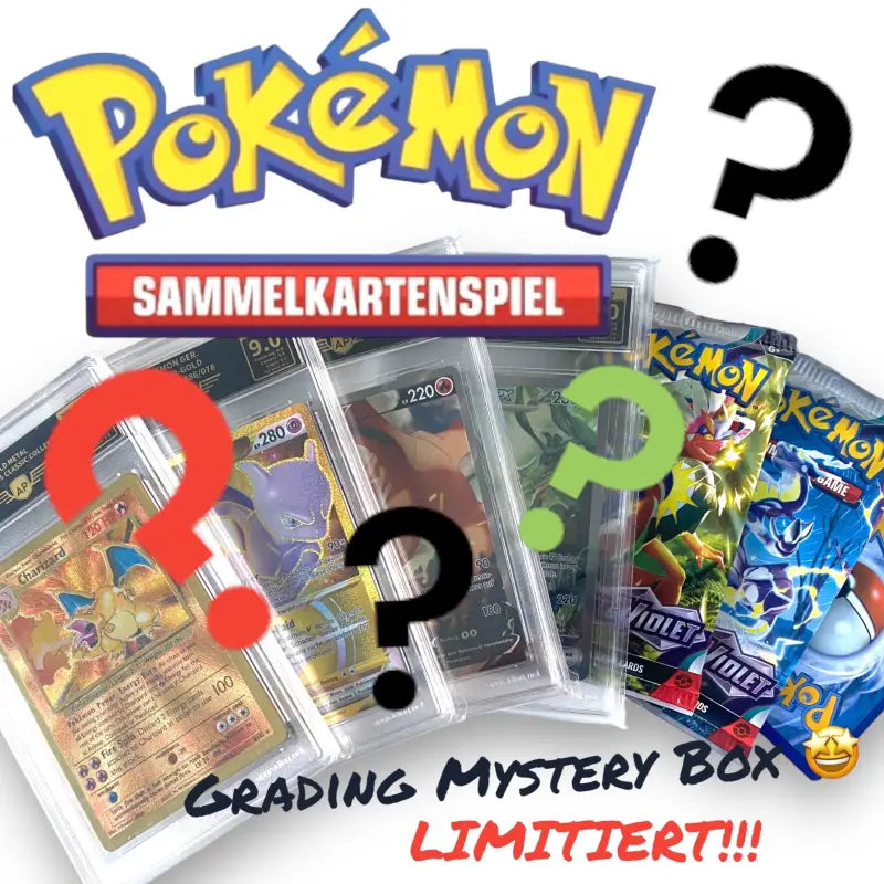 Pokemon Mystery Box 3x Grading Karten garantiert | TradingToys.de - 1