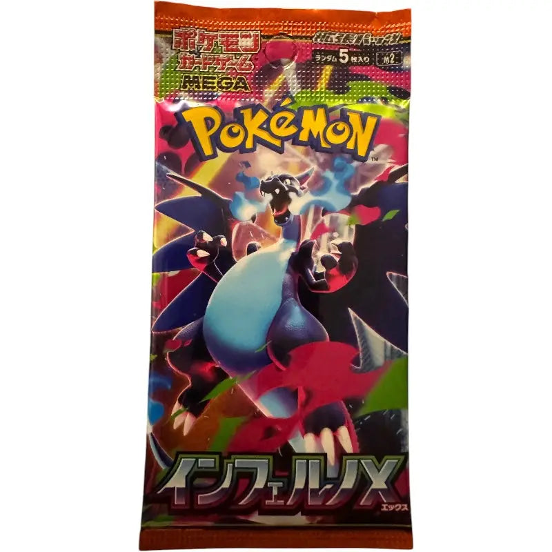 Pokémon TCG XY MEGA Infernopex Booster Pack Japanisch – Mega Glurak X - 1