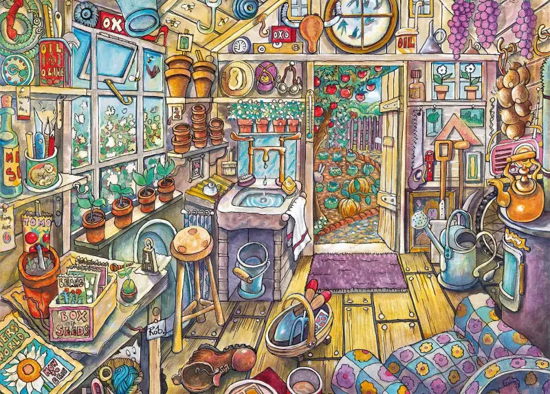 Ravensburger 13574 - Gemütlicher Geräteschuppen 300 Teile - 2