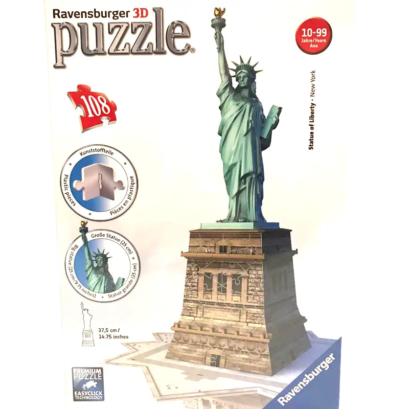 Ravensburger 3D Puzzle Freiheitsstatue 108 Teile - 1