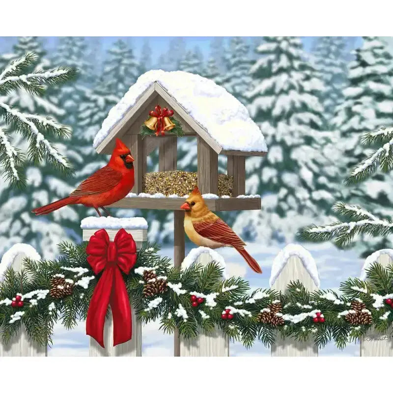Ravensburger Puzzle Weihnachten Cardinals 300 Teile - TradingToys.de 2