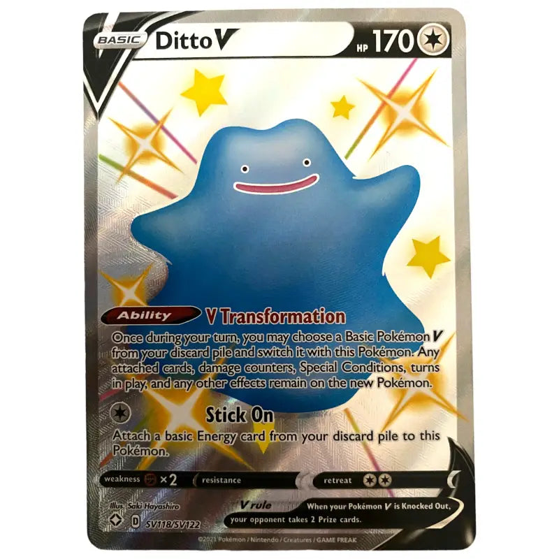 Shiny Ditto V SV118 Karte Shining Fates kaufen Shiny Ditto V SV118 Karte Shining Fates kaufen