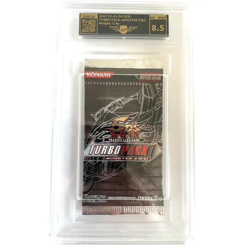 YuGiOh Turbo Pack 2 gegradet 8.5 Mint 2010 - TradingToys.de 1