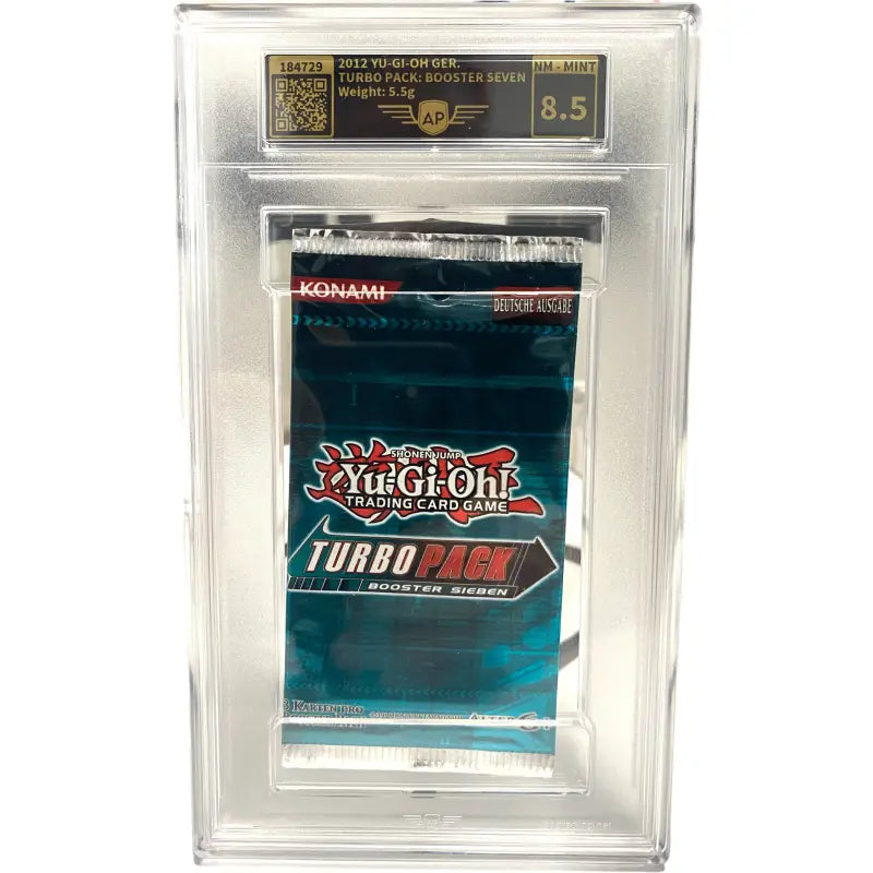 YuGiOh Turbo Pack 7 gegradet 8.5 Mint 2012 - TradingToys.de 1