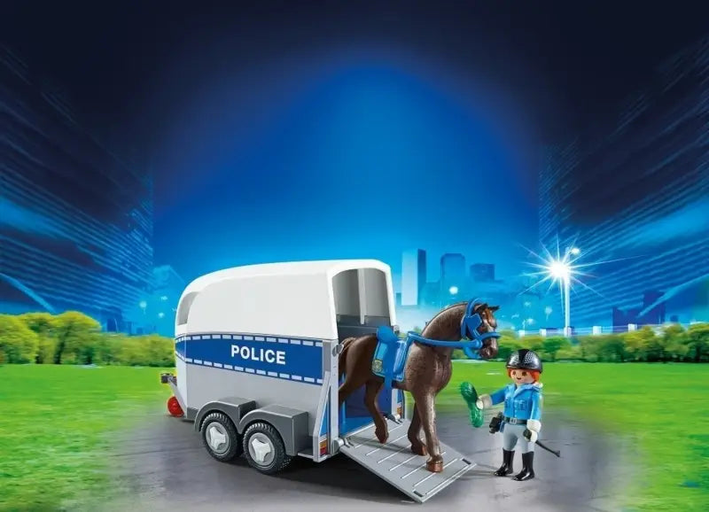 PLAYMOBIL 6922 Polizeipferd mit Anhänger kaufen – City Action NEU & OVP - 2