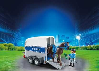 PLAYMOBIL 6922 Polizeipferd mit Anhänger kaufen – City Action NEU & OVP - 2