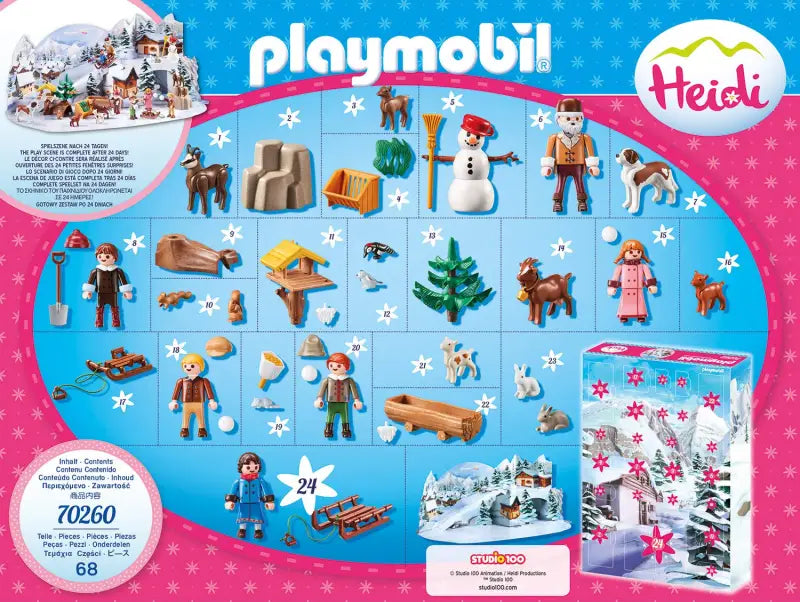 PLAYMOBIL Adventskalender 70260 Heidis Winterwelt kaufen – NEU & OVP - 3