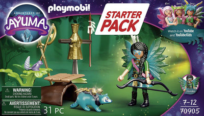 PLAYMOBIL Adventures of Ayuma 70905 Starter Pack Knight Fairy mit Waschbär
