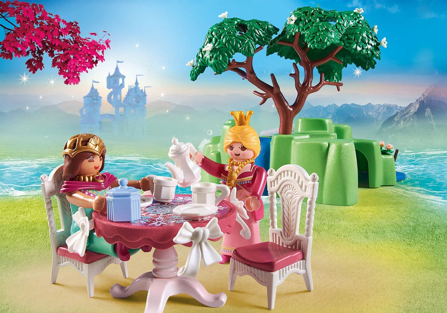 PLAYMOBIL Princess 70961 Promo Pack Prinzessinnen-Picknick mit Fohlen, Märchenprinzessin und Schwanenfamilie