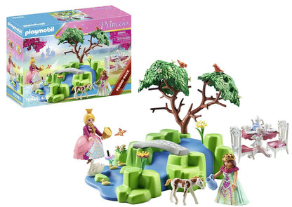 PLAYMOBIL Princess 70961 Promo Pack Prinzessinnen-Picknick mit Fohlen, Märchenprinzessin und Schwanenfamilie