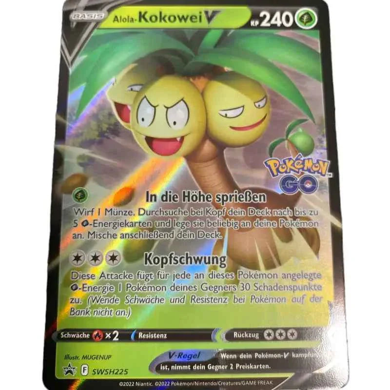 Alola Kokowei V SWSH225 Full Art Pokemon Go Promo - 1