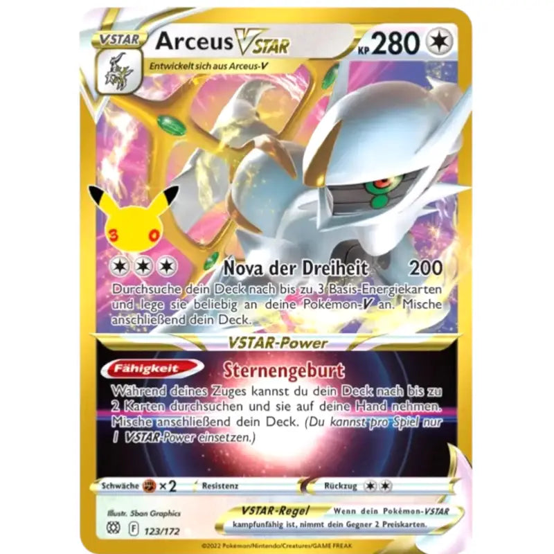 Arceus VSTAR 123/172 | Pokémon 30 Jahre Sammelkartenspiel - 1