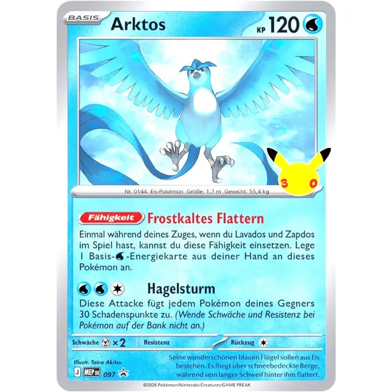 Arktos Card für das Pokémon Trading Game - 1