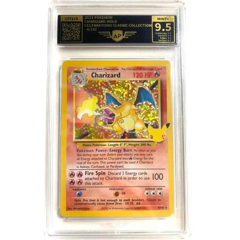 Charizard Pokemon Karte Gegradet 9.5 Mint+ - 1