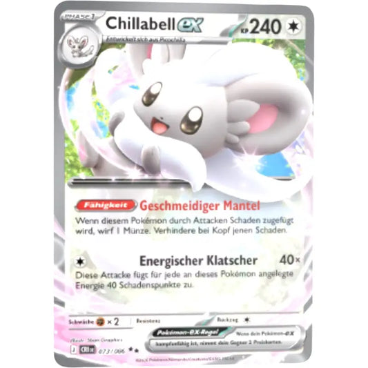 Chillabell ex 073/086 Pokémon Karte Deutsch – Wachsendes Chaos kaufen - 1