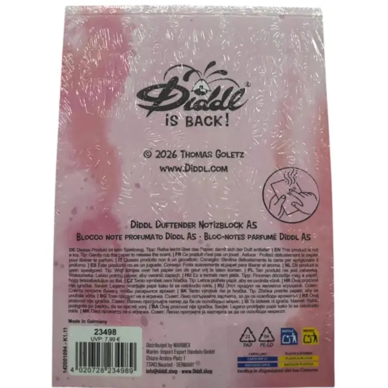 Diddl Block A5 Aloe-Vera-Duft – Kuschelmotiv | TradingToys - 2