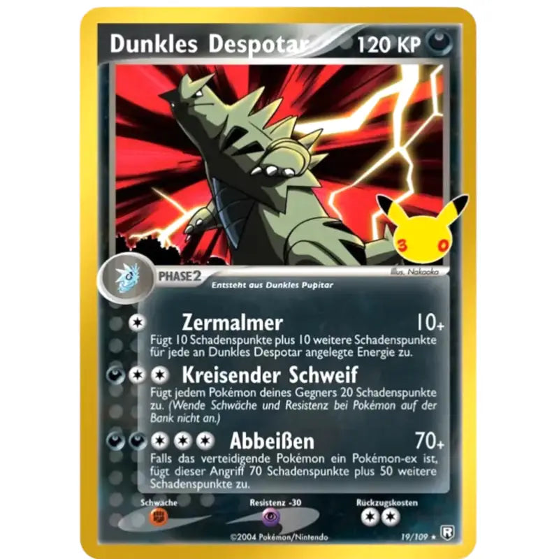 Dunkles Despotar 19/109 – Pokémon 30 Jahre Karte - 1