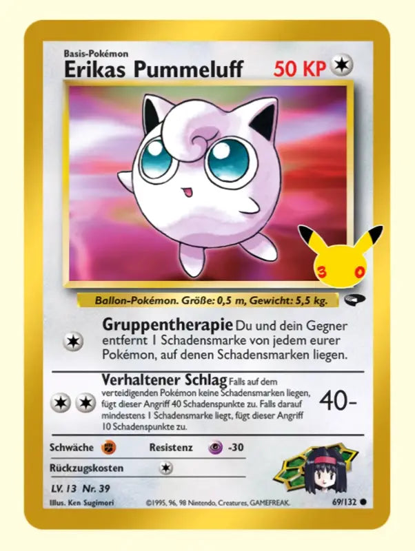 Erikas Pummeluff 69/132 – Pokémon Karte - 1