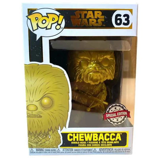 Funko Pop Chewbacca 63 Gold - Star Wars Special Edition | TradingToys - 1