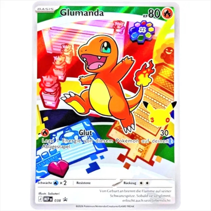 Glumanda MEP DE 038 Blackstar Promo 30 Jahre Pokémon kaufen - 1