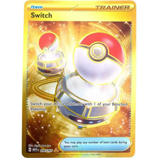 Goldene Pokemon Karte Switch 206/165 kaufen - 1