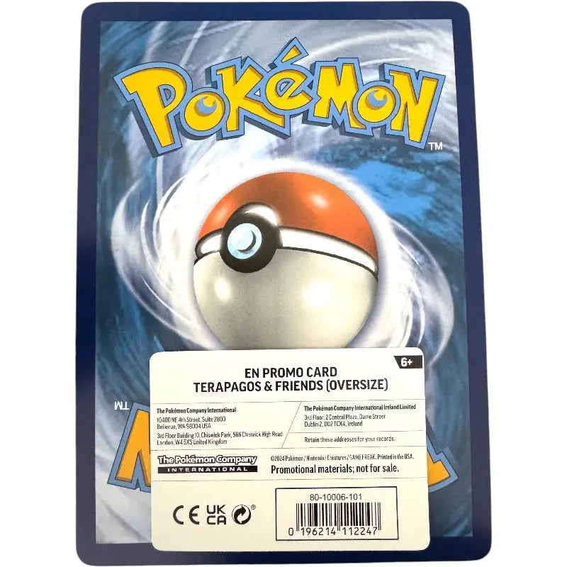 Große Pokémon Karte Terapagos & Friends XXL Promo-Karte | Sammelkarte kaufen - TradingToys.de 2