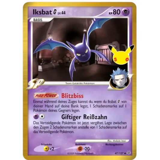 Iksbat G LV.44 47/127 – Pokémon 30 Jahre Karte - 1